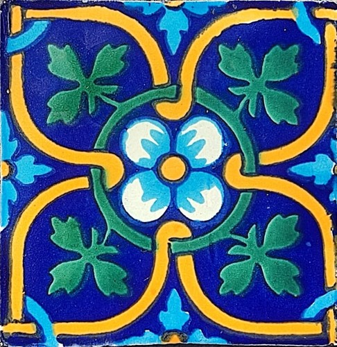 C132 mexican tile sample 4x4 - mexican,